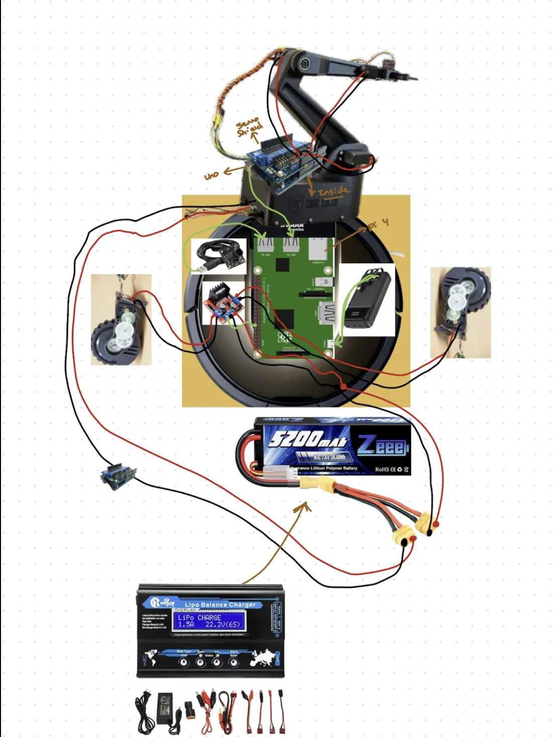 Hacked Roomba Autonomous Robot